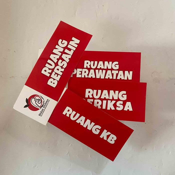 Gambar Paket Sticker Praktek Bidan 4 set - Nama Ruang Praktek Bidan - Lengkap 4 Stike dari Sahabat Sejasa undefined Tokopedia
