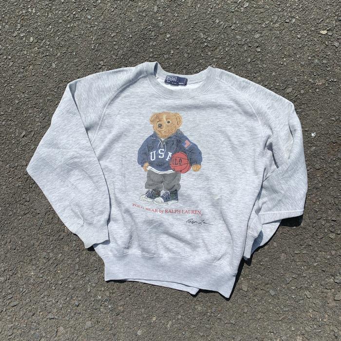 Lauren Bear Sweater Polo Ralph Lauren Fleece Crewneck Sweatshirt