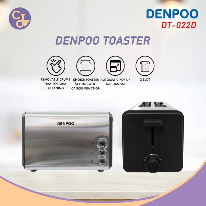 Promo ELECTRIC TOASTER DENPOO PEMANGGANG ROTI DT 022D Kota