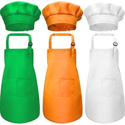 Gambar PROMO COD CELEMEK ANAK APRON ANAK PLUS TOPI KOKI CHEF BAHAN PREMIUM DR - random dari syukur production undefined Tokopedia