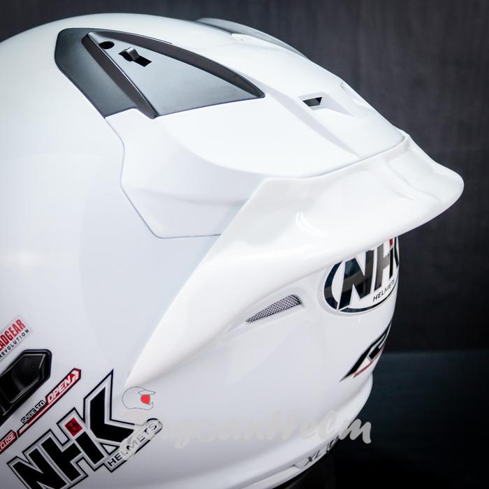 Gambar SPOILER 3D HELM NHK R1 | R-1 | CUSTOM - WHITE dari JAGOAN HELM undefined Tokopedia