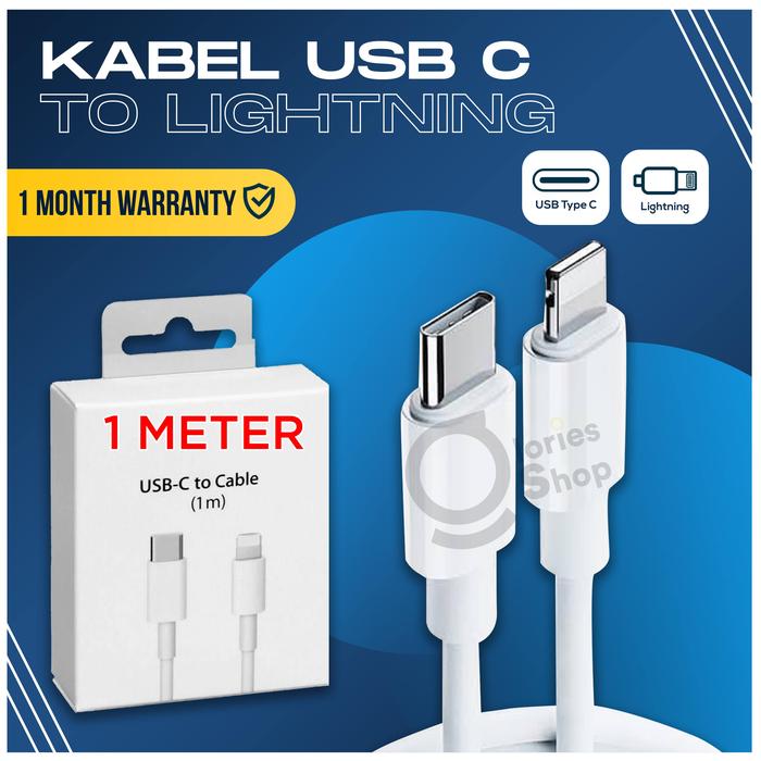 Gambar Charger Adaptor USB C 18W Kabel 2M Fast Charging Iphone 11 Pro Max - KABEL 1M ONLY dari Gloriesshop 29 undefined Tokopedia