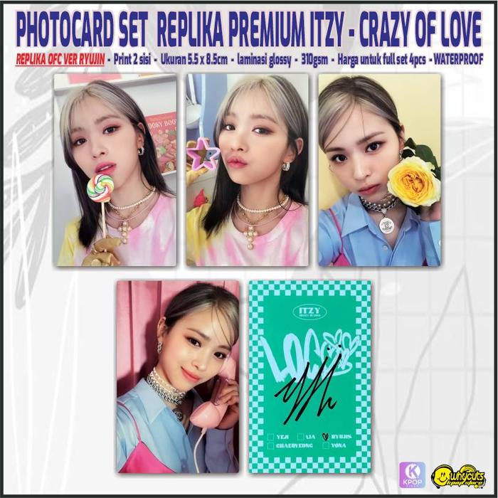 Gambar Photocard Set Replika Premium ITZY Crazy of Love - RYUJIN dari WHYCUT KPOP_NEW undefined Tokopedia