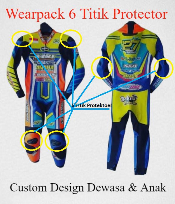 Jual WEARPACK BALAP (FULL FREE DESIGN /DEWASA