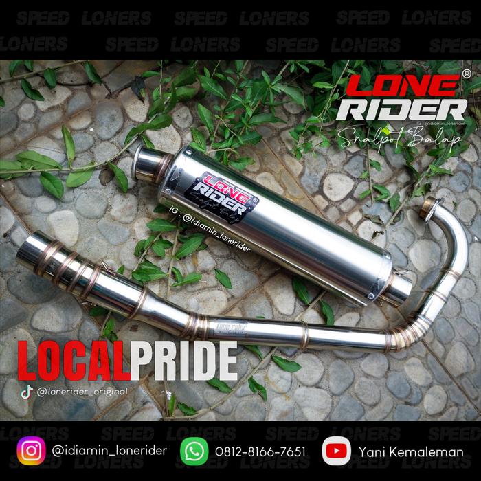 Gambar Lone Rider Original - High End STD Silent Black Metalik - SATRIA F 150 - HE + Cmms Big V dari Lone Rider Original undefined Tokopedia