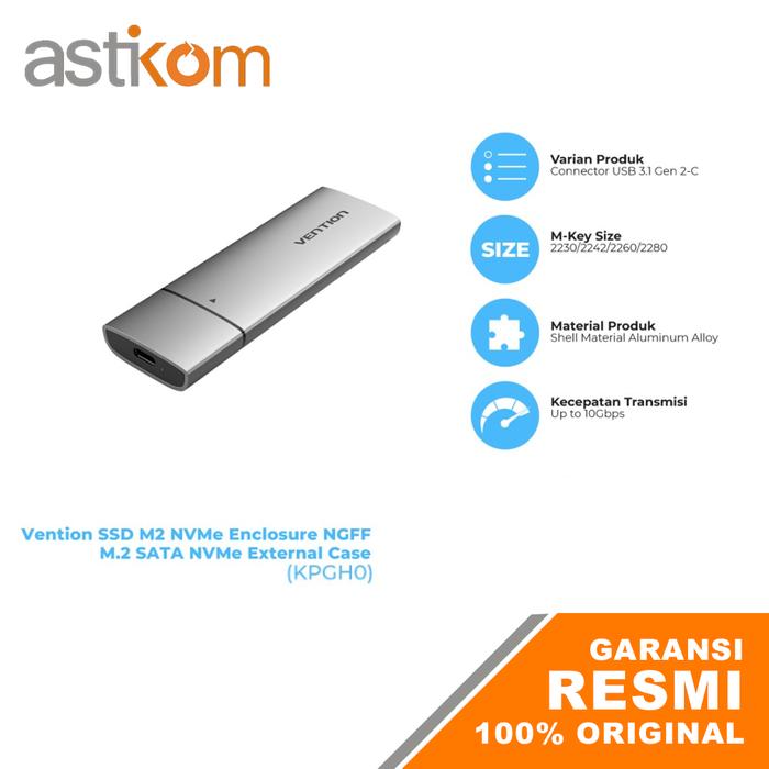 Gambar Enclosure HDD SATA 2.5" Vention Case External KPAB0 KPGH0 M.2 NVMe - KPGH0 M.2 NVMe dari Astikom undefined Tokopedia
