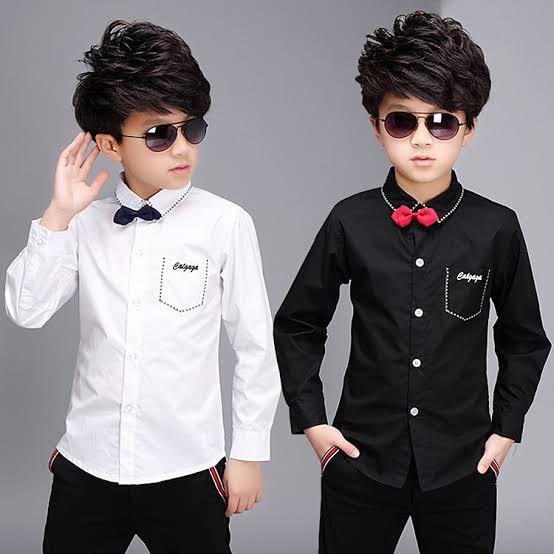 Gambar KEMEJA ANAK LAKI-LAKI FORMAL LENGAN PANJANG POLOS TOYOBO, 2-15 Tahun - Putih, 12 dari cv rahayu conveksi undefined Tokopedia