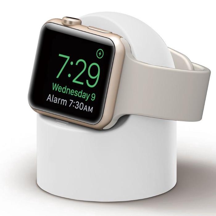 Gambar Apple Watch Stand / Dock Wireless Charging Station Silicone Holder - Putih dari Yutamastore undefined Tokopedia