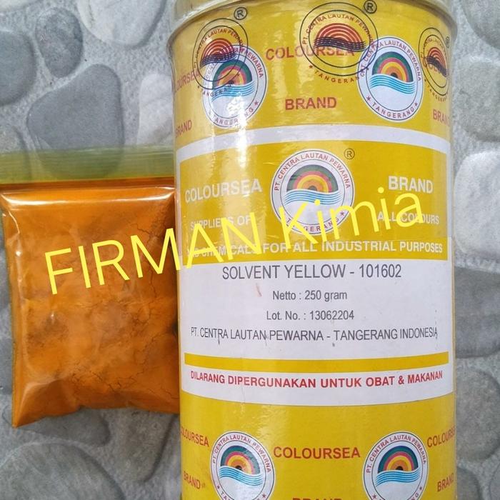 Gambar Pewarna minyak kuning muda/solvent yellow-101602 coloursea - kuning muda, 50gr dari firman kimia undefined Tokopedia