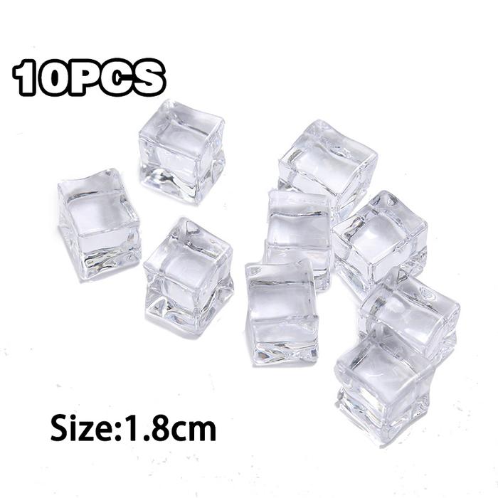 Gambar Fake Ice Cube/Es Batu Palsu Cubes Food Slime Photography Foto Makanan - 10PCS dari Yuan-K undefined Tokopedia