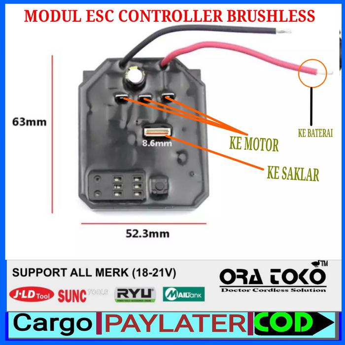 Gambar modul Saklar switch trigger modul board esc speed controler impact jld - MODUL dari ora toko undefined Tokopedia