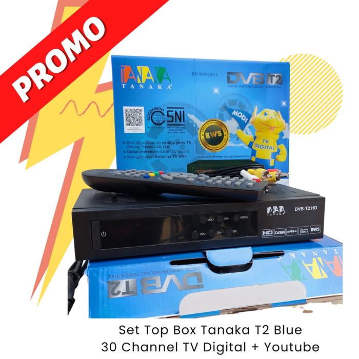 Gambar Set Top Box STB Tanaka T2 V2 TV Digital Garansi Resmi - STB Tanaka T2 dari Digital Electric Store undefined Tokopedia
