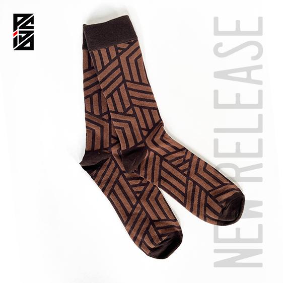 Gambar KAOS KAKI UNISEX / kaos kaki motif / kaos kaki casual coklat garis dari psid store undefined Tokopedia