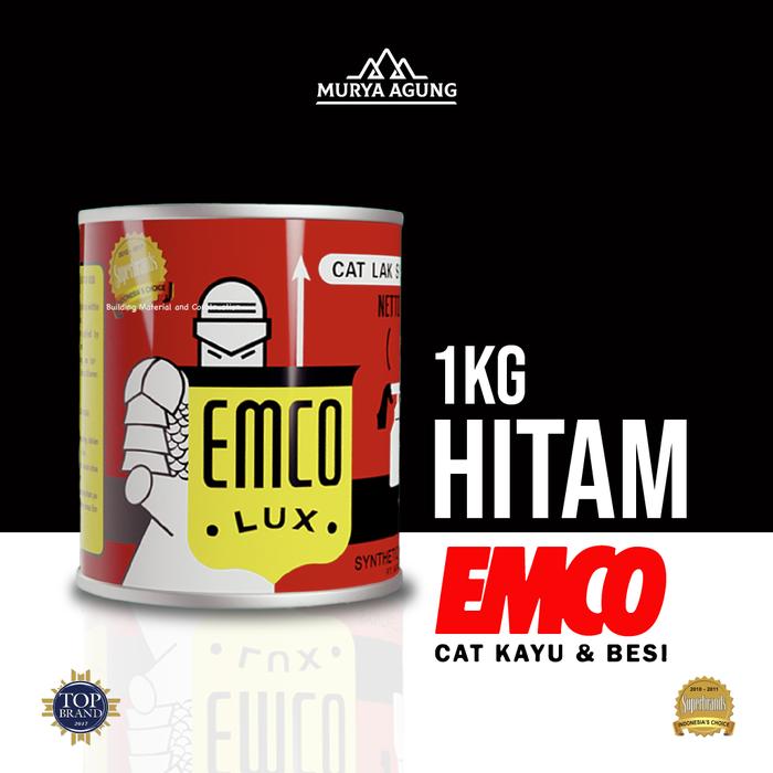 Gambar EMCO 1 Kg EMCOLUX Synthetic Enamel Cat besi dan kayu - Hitam dari MURYA_AGUNG undefined Tokopedia