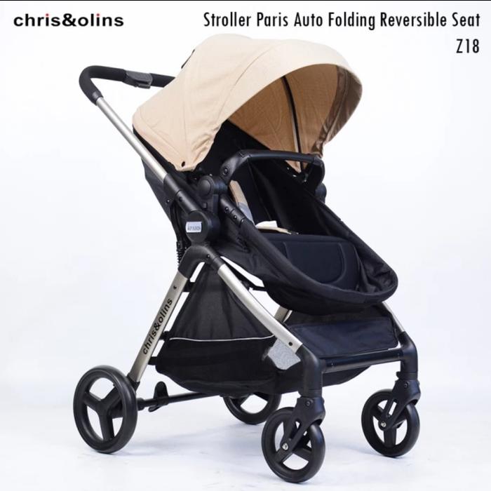 Gambar Stroller ChrisOlins Z18 Paris Auto Folding Reversible Seat Bisa Gojek - Kuning dari Strollerbayi undefined Tokopedia