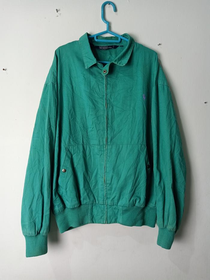 リ*ウ様 90s くく BALMAIN leather Harrington jack