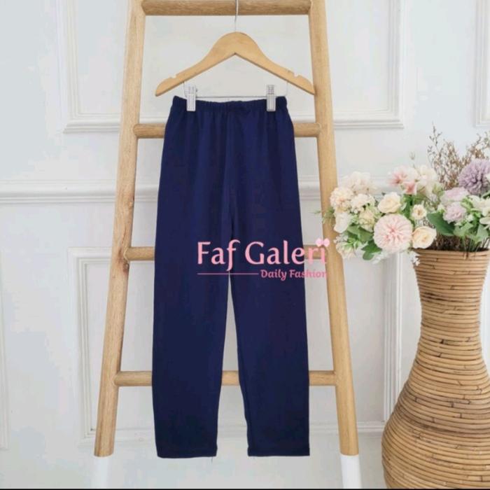 Gambar Celana Panjang Anak Alina 4-12 Tahun - Inner Pants Anak Perempuan - Biru Navy, XL (9-12 Thn) dari aleaa gallery undefined Tokopedia