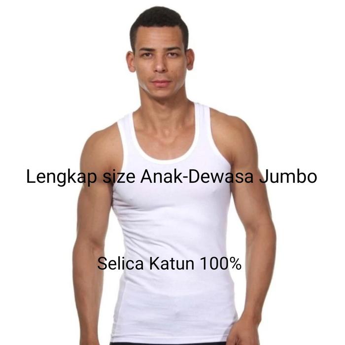 Gambar Singlet dalaman kaos kutang katun 100% anak remaja dewasa pria laki - 28 dari Shineunderwear undefined Tokopedia