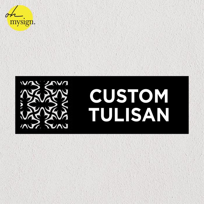 Gambar Custom Sign Board Print UV Print Akrilik Papan Sign Tulisan Akrilik - Hitam, 24x8 dari Oh My Sign undefined Tokopedia