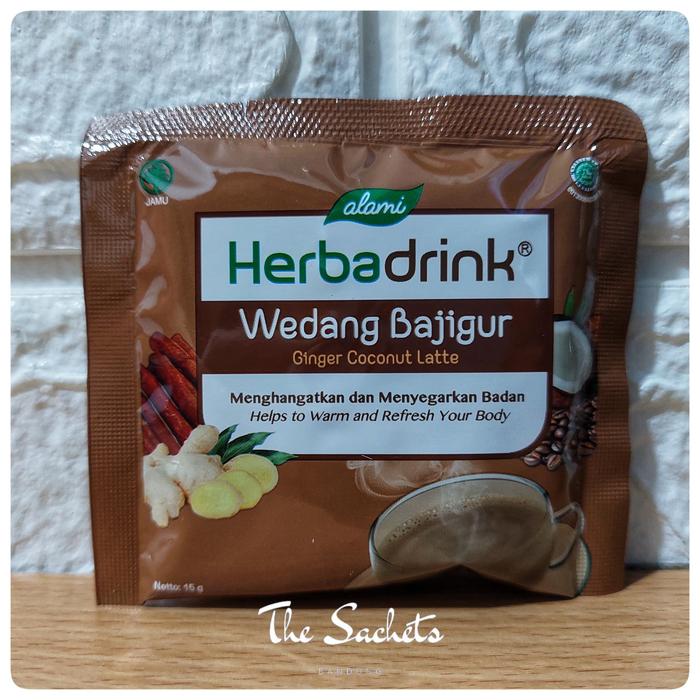 Gambar Herbadrink Minuman Herbal Tradisional Sachet - Wedang Bajigur dari The Sachets undefined Tokopedia