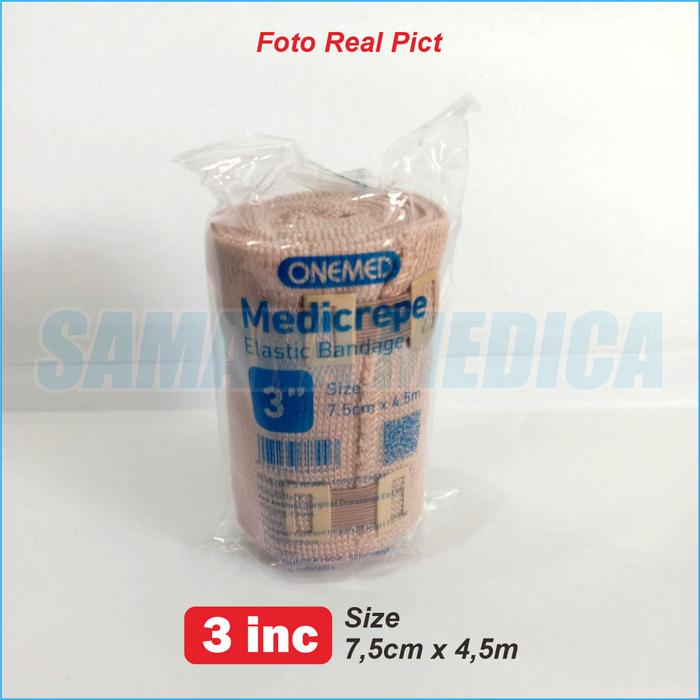 Gambar Medicrepe ONEMED Perban 3-4-6 Elastis Verbant Cokelat Kain Karet Katun - 3 inc dari Samana Medica Teuku Umar undefined Tokopedia