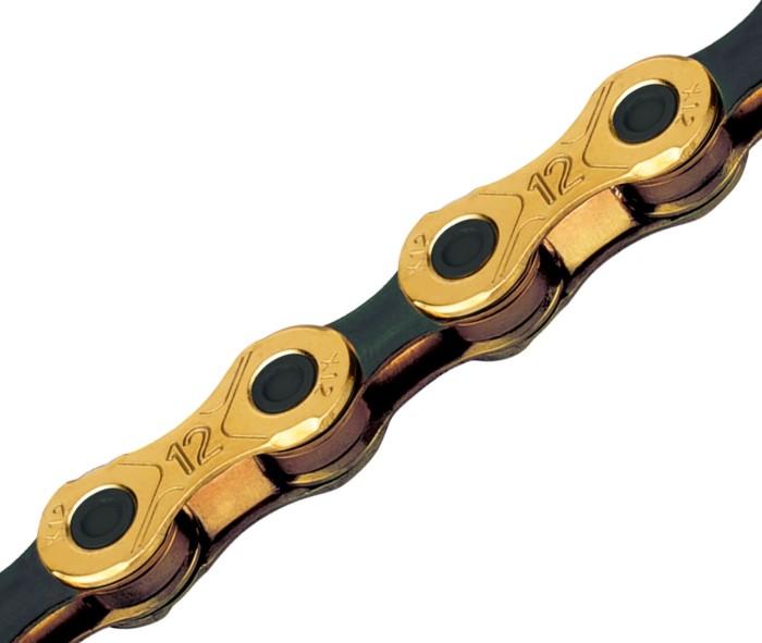 Gambar Rantai Sepeda KMC 12 Speed - X12 Gold Black dari Trijaya Bike Shop undefined 4 Tokopedia