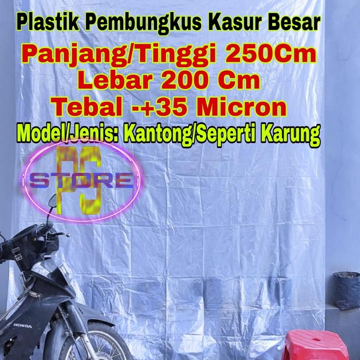 Gambar plastik sampah bening 200x250 cm /plastik pembungkus kasur - 200x250 cm dari plastik sampah agam undefined Tokopedia