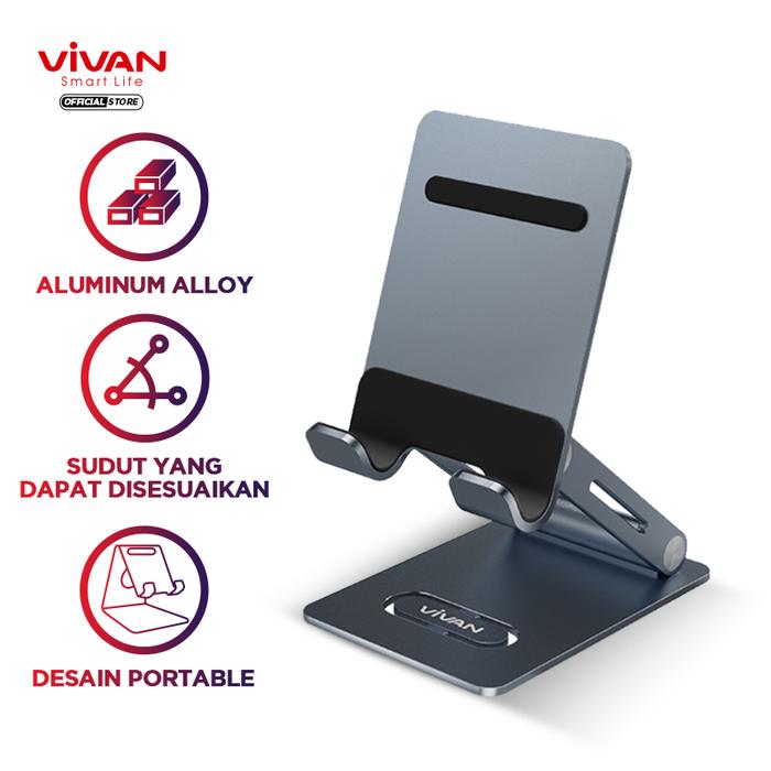 Gambar VIVAN Universal Stand Holder Smartphone Tablet Rotatable 270° VH03 dari Vivan Audio Store undefined Tokopedia