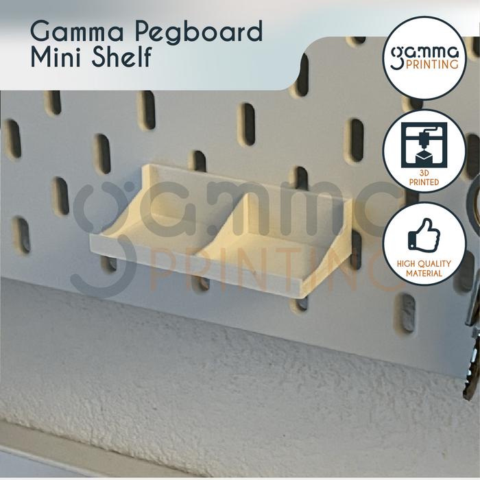 Gambar Pegboard Mini Tray Rak Shelf Gamma - Abu-abu dari Gamma Printing undefined Tokopedia