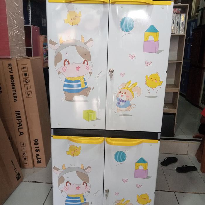 Gambar lemari plastik motif, susun 4 jumbo dari PJE BALI RETAIL .UD undefined Tokopedia