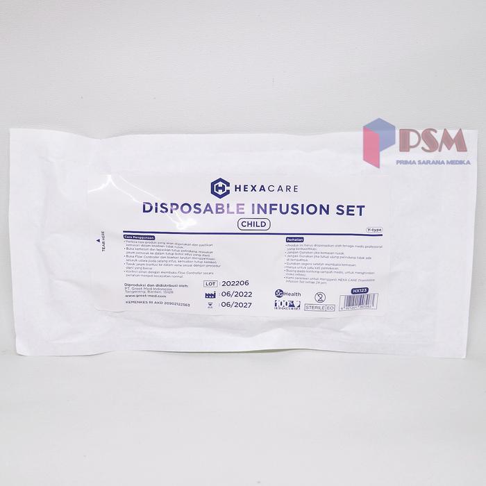 Gambar Infus Set / Infusion Set Pediatric Anak Type Y - Cosmo - Hexacare dari Prima Sarana Medika undefined Tokopedia
