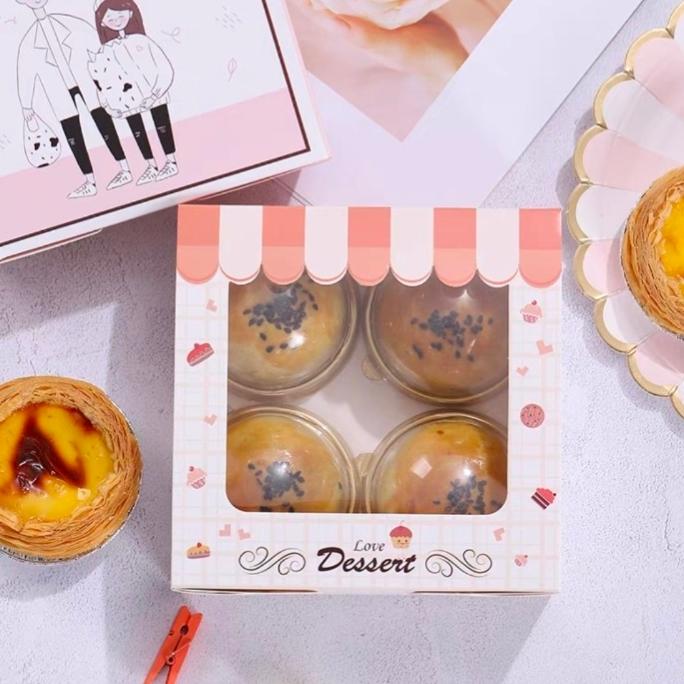 Gambar Box Egg Tart Box Mooncake isi 4 kue 75gr Box Cupcake Box Cake Mini Box Lucu kue sus box sus box pisang box mooncake - Love Dessert dari CHEAPPY RAASHOPZ undefined Tokopedia