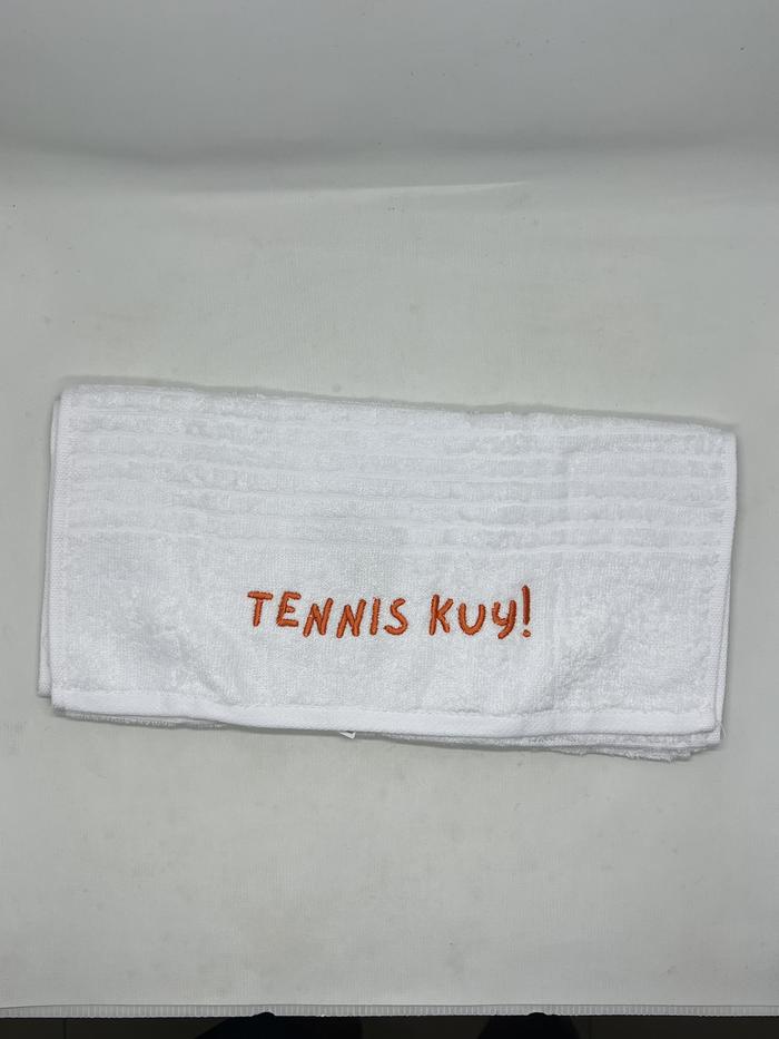 Gambar Premium Embroidered Towel Tennis Kuy ( Anti Bacteria Towel ) - Putih dari inksomnia undefined Tokopedia