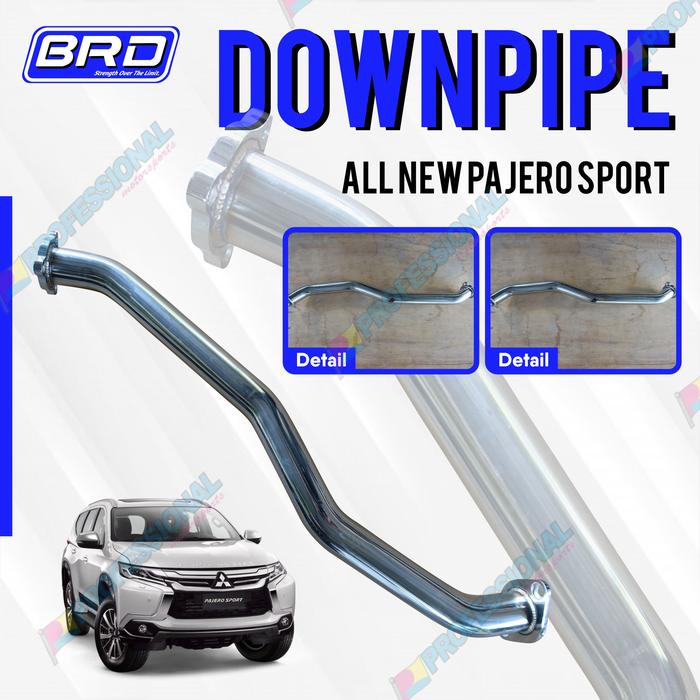 Gambar Muffler Knalpot Exhaust BRD Downpipe Frontpipe Pajero Sport 16+ 4N15 - Downpipe dari ULTRA RACING INDONESIA undefined Tokopedia