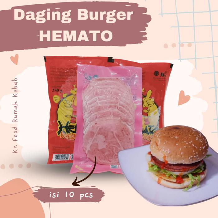 Gambar Daging Burger - BURGERHEMATO dari Rumah kebab Nisa2 undefined Tokopedia