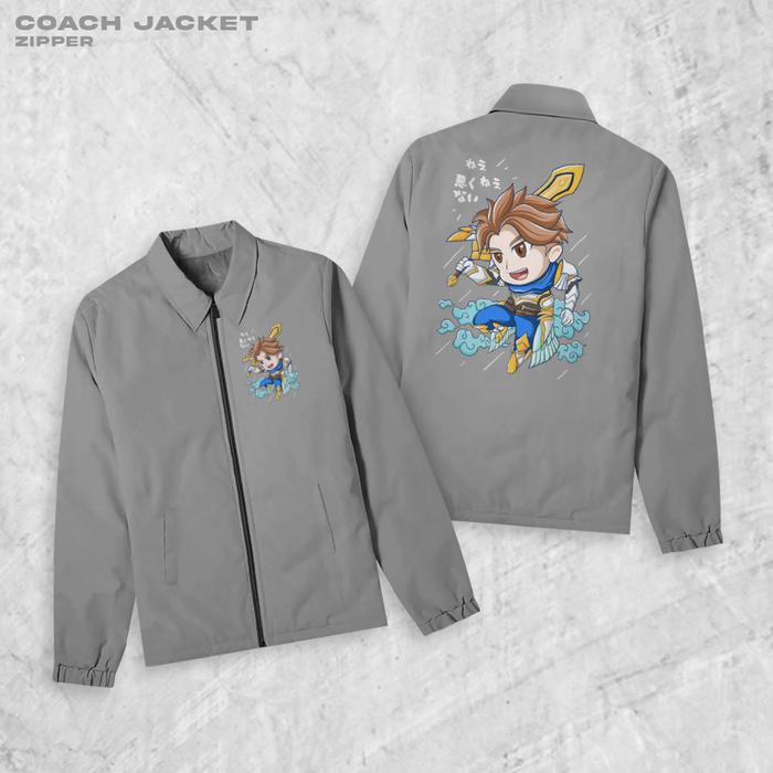 Gambar FortKlass Zipper ALUCARD Jaket Coach Pria Outwear Unisex Parasut Jaket - ABU, L dari Fortklass Kota Administrasi Jakarta Barat Tokopedia