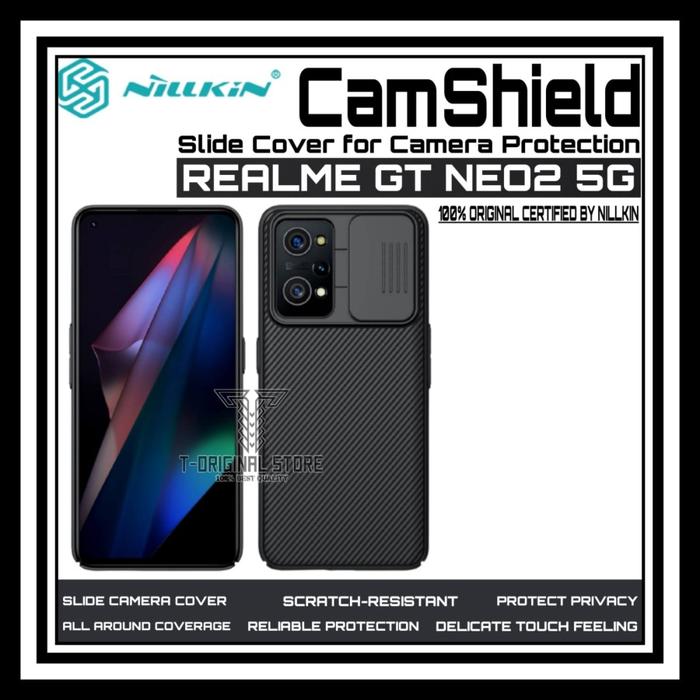 Gambar REALME GT NEO2 NEO 2 NILLKIN CAMSHIELD HARD CASE ORIGINAL CASING COVER - Hitam, REALME GT NEO 2 dari Best Accesories Hp undefined Tokopedia