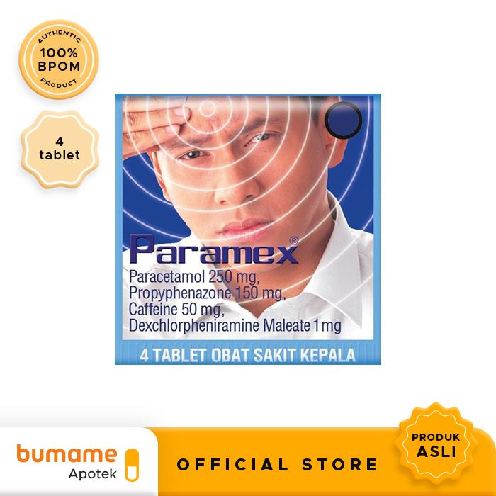 Gambar Paramex 1 Strip @ 4 Tablet dari Bumame Apotek undefined Tokopedia