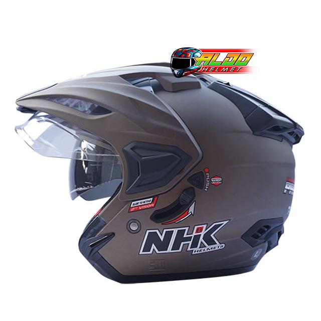 Gambar NHK ORI PREDATOR | HELM NHK PREDATOR STAR GRAY DOFF | NHK HELM 2 KACA - M dari aldohelm2 undefined Tokopedia