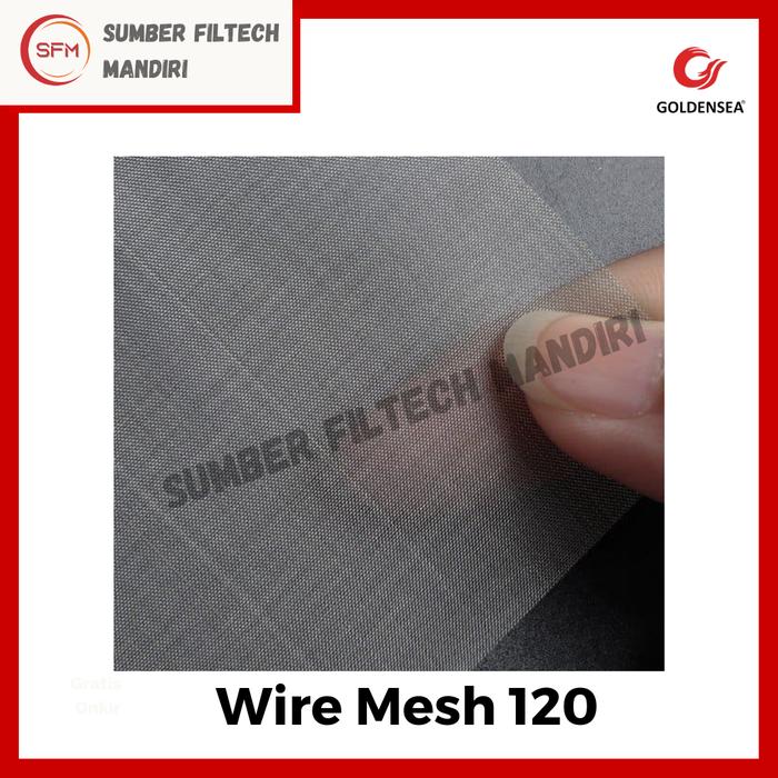 Gambar Wire Mesh Saringan SS 304 # 120 x Tebal 0.08mm - Lebar 1m, Mesh 120 dari Sumber Filtech Mandiri.ID undefined Tokopedia