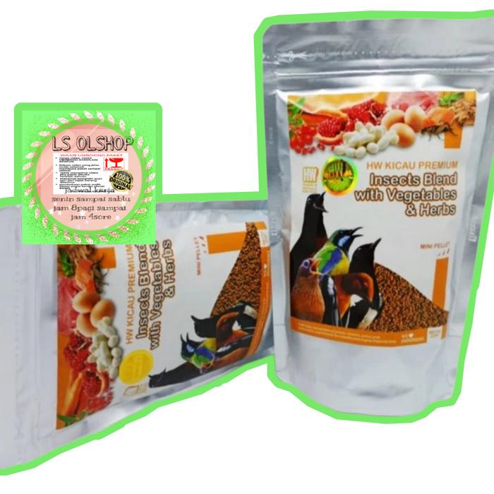Gambar hw lark premium insect blend pakan voer burung pleci branjangan 220gr - Hijau dari lagashoping undefined 5 Tokopedia