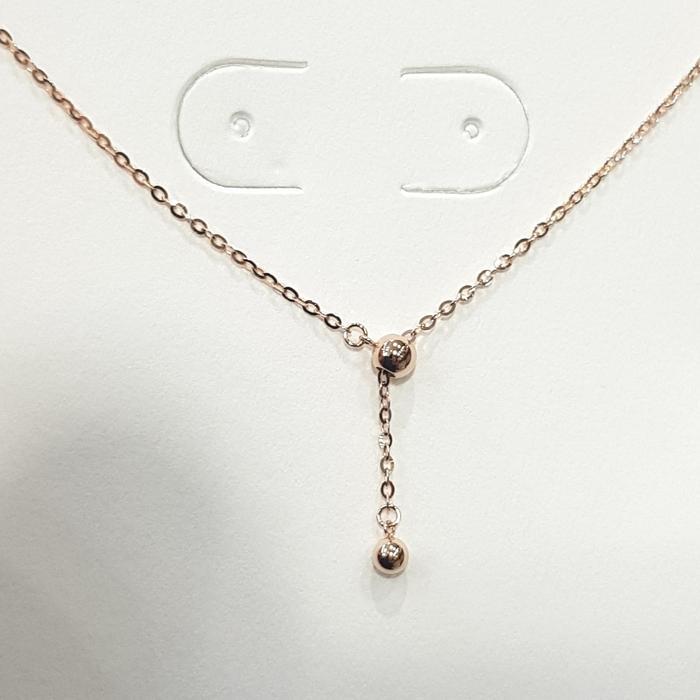 Gambar KALUNG KOYE EMAS FASHION NORI SERUT DEPAN BISA JUNTAI PANJANG PENDEK - bola +-1.6gr dari JWT jewellery undefined Tokopedia