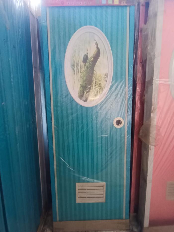 Gambar Pintu Kamar Mandi Kaca Oval PVC Pintu PVC Polos Pintu WC Plastik PVC - Biru dari Bumi Nusantara 85 undefined Tokopedia