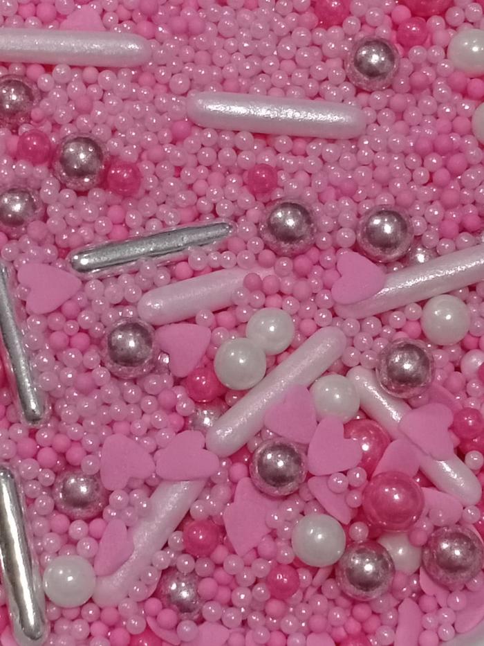 Gambar MIX SPRINKLE / SPRINKLE KUE TRIMIT / HIASAN KUE CAMPUR KEMASAN 30 GRAM - PINKY LOVE dari CV KENDI ATK undefined Tokopedia