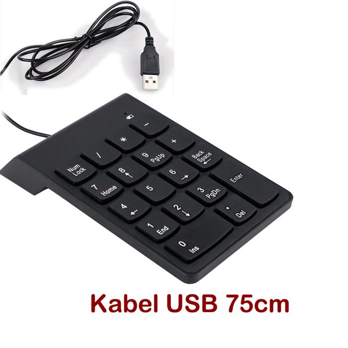 Gambar Keyboard Numeric Numpad Angka Keypad Numeric Keyboard Wireless 2.4GHz - USB Cable dari tokoserba undefined Tokopedia
