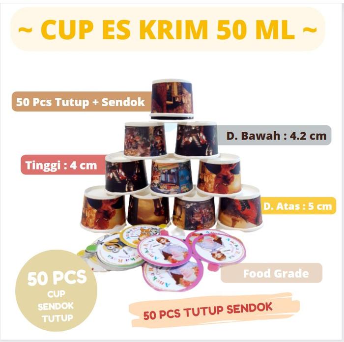 Gambar Kemasan Es Krim Cup Desain - Cup Kertas Kecil - A Paper Cup dari PERLENGKAPANES undefined Tokopedia