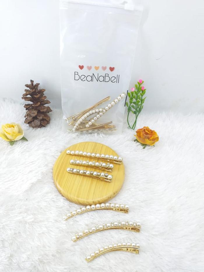 Gambar 6Pcs Jepit Mutiara Permata Pearl Hairclip Jepitan Rambut Korea Mutiara - RANDOM dari BeaNaBell Aksesoris Kab. Tangerang Tokopedia