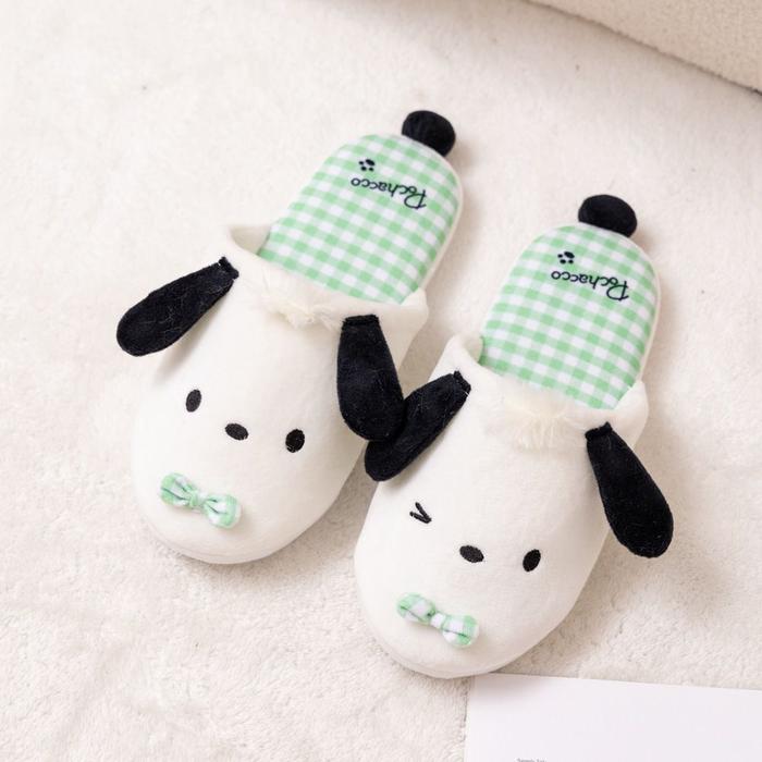 Gambar SANDAL RUMAH CINNAMOROLL MELODY BADTZMARU KUROMI HELLO KITTY KAMAR - Pochacco Dog dari Kostum Pesta undefined Tokopedia