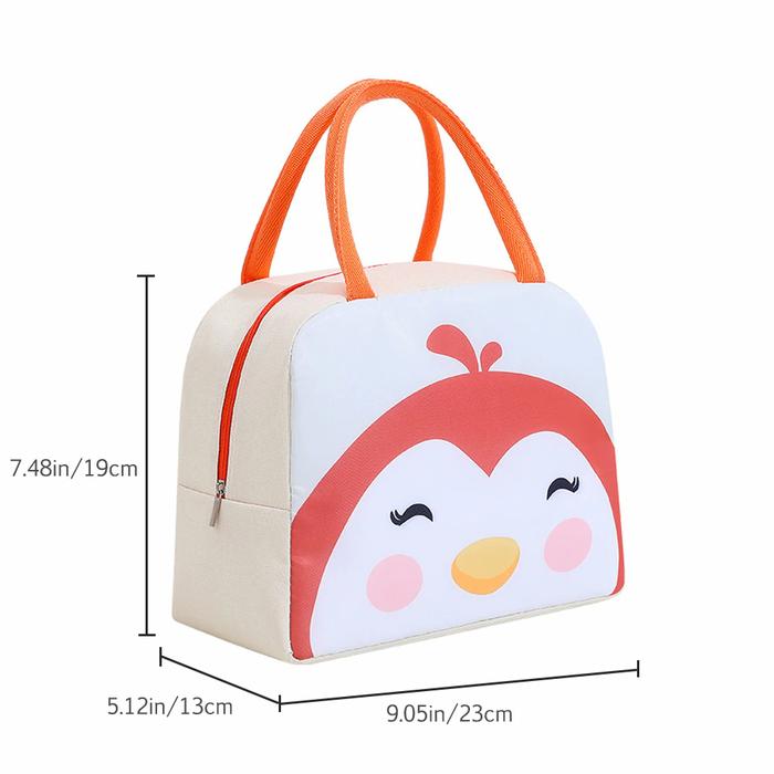 Gambar MOVIO Tas Bekal Anak - Lunch Box / Tas Bekal Makanan Cooler Bag - Penguin dari movios.id undefined Tokopedia