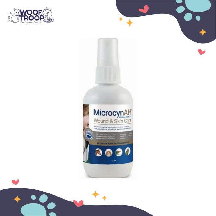 Gambar Obat luka hewan MicrocynAH Wound Ointment Skin Care 60ml all animal - 120ml dari Woof Troop undefined Tokopedia